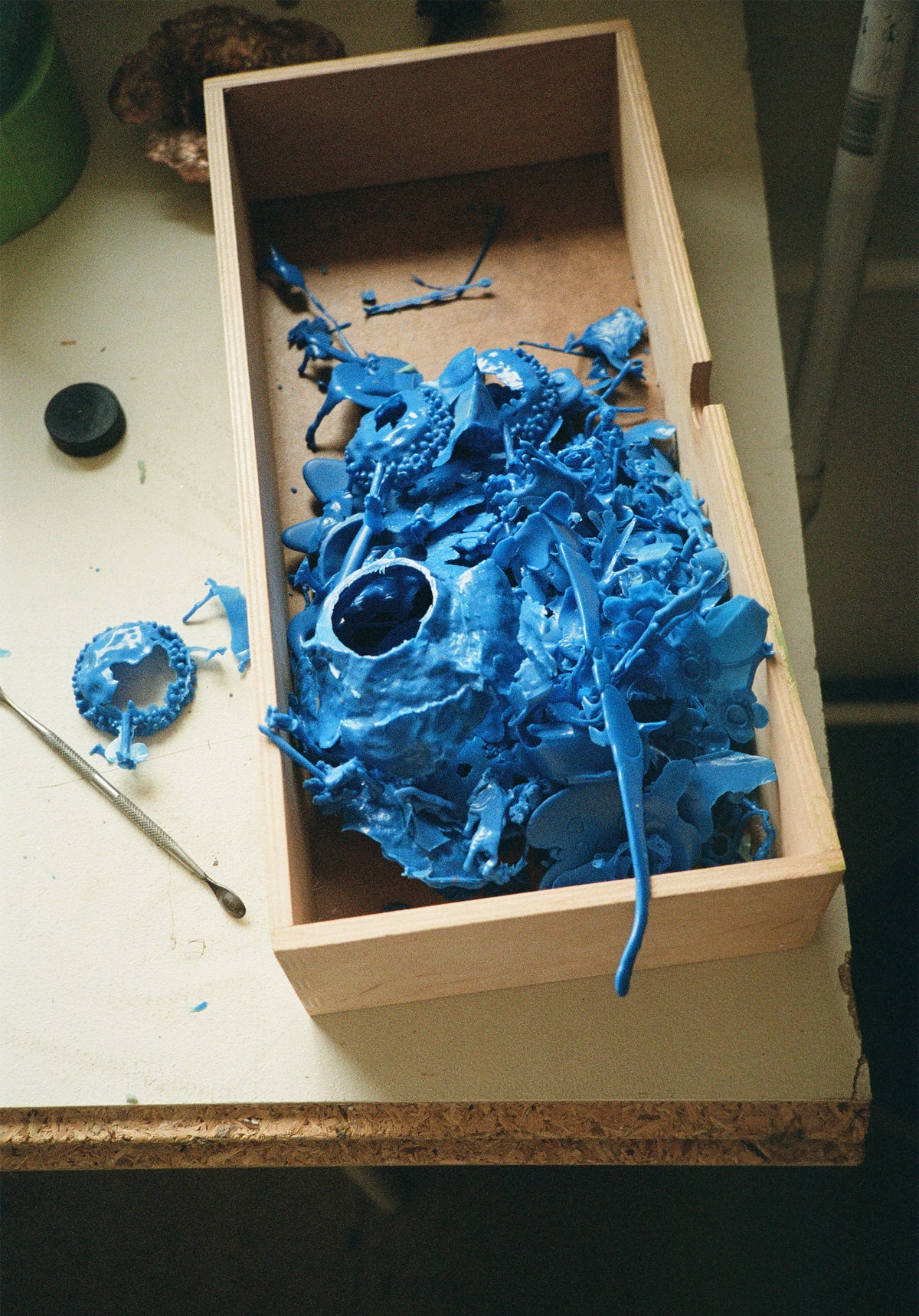 <p>lost wax casting.</p>