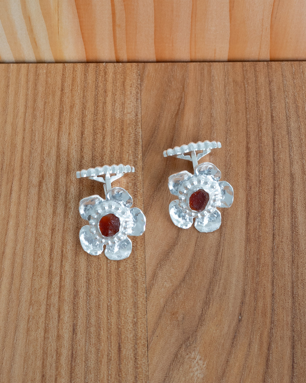 ida cufflinks with amber