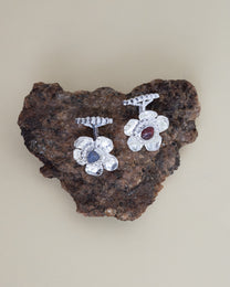 ida cufflinks with garnet and spinel