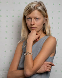 book of flowers with a blue sapphire