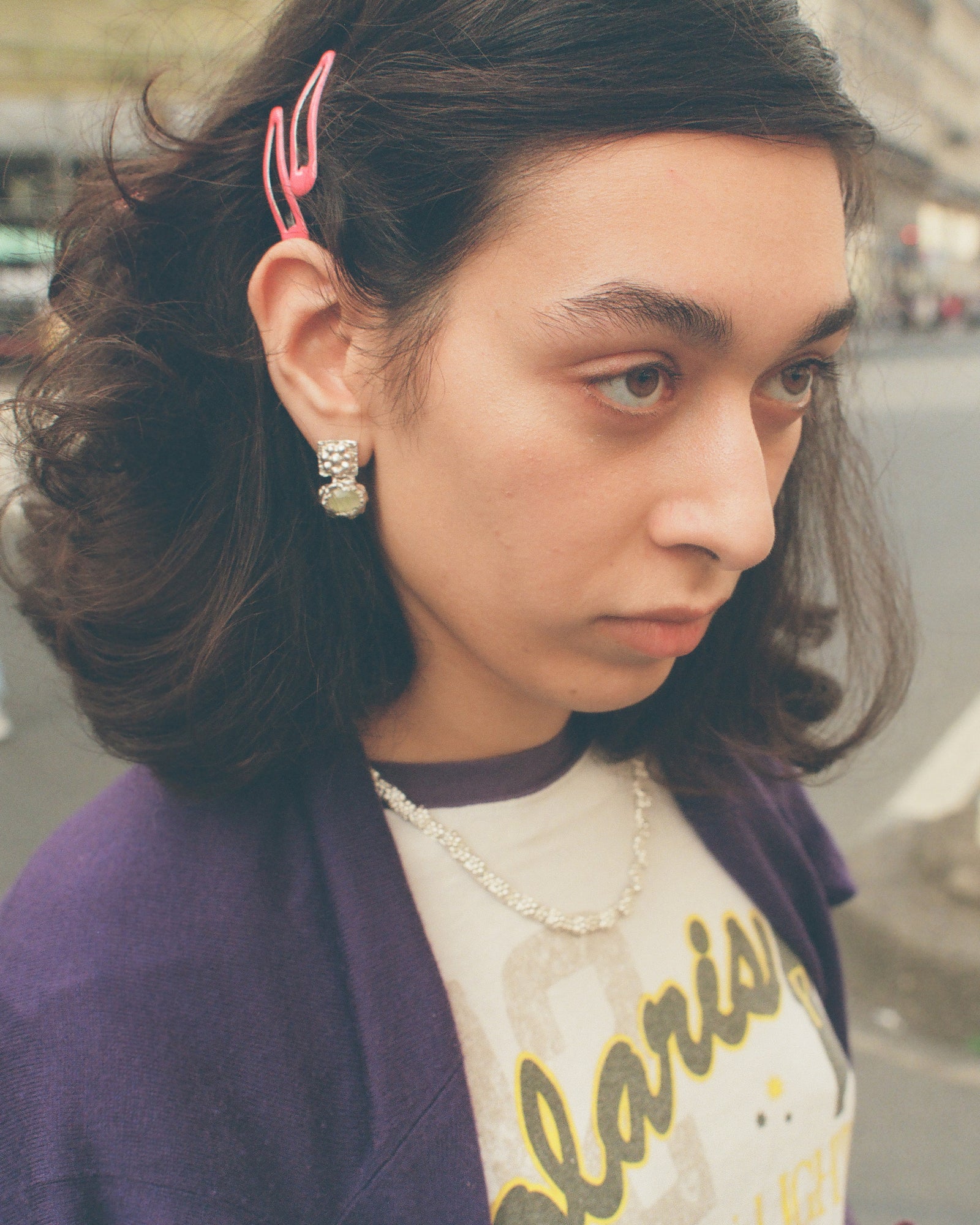 earringed with prehnite