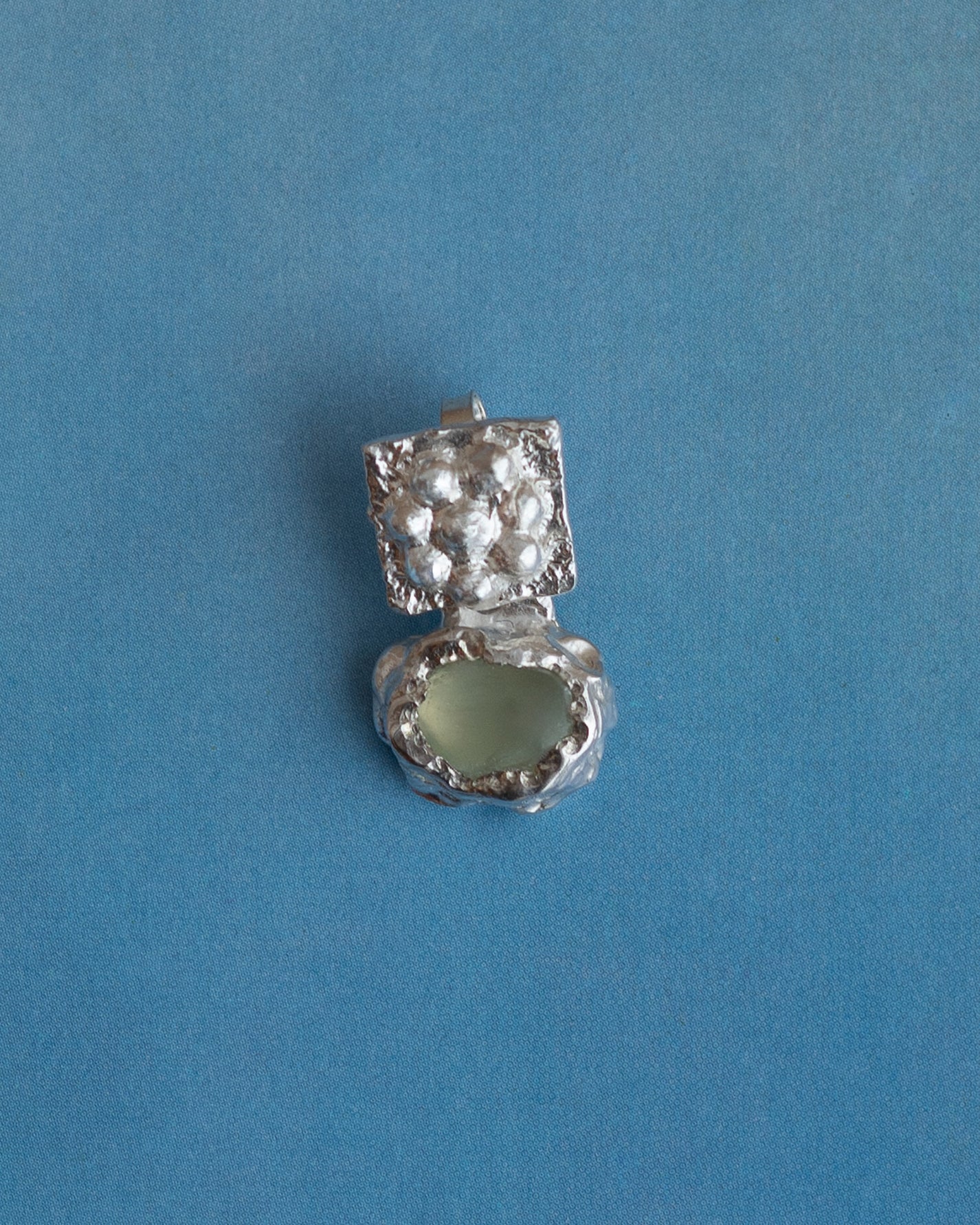 earringed with prehnite