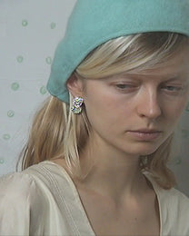 earringed with prehnite