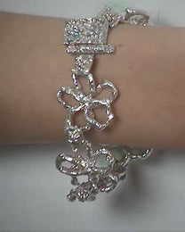 book of flowers with a blue sapphire